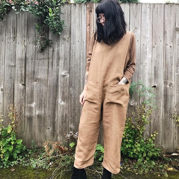 Frond Pants - Frond Linen Jumpsuit Ginger